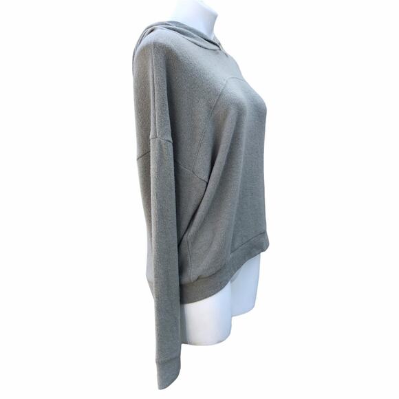 NWT Socialite olive green lightweight fleece hoodie size Large - Picture 4 of 9